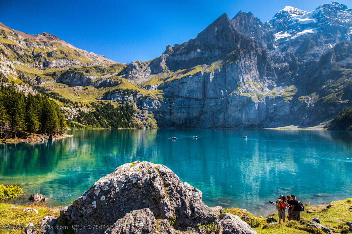 蓝色 湖水 清澈 美丽 富饶 蓝天 白云 景区 自然风光 自然风景 山水风景 风景图片