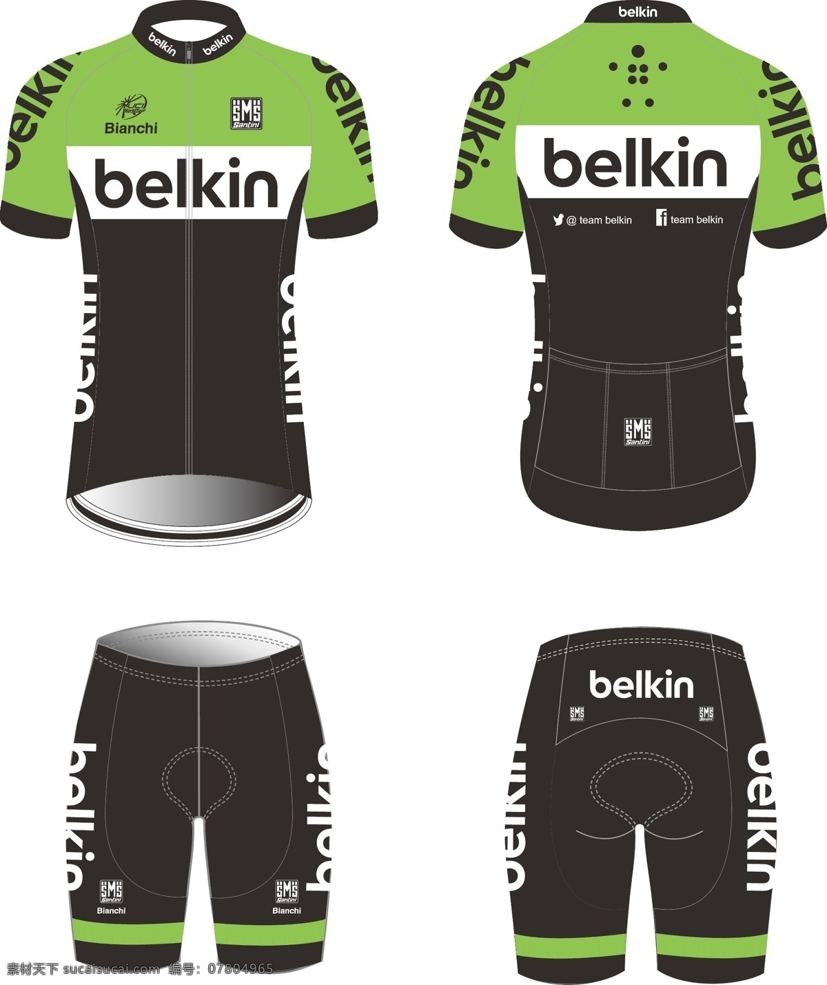 环法 骑 行 服 belkin 自行车比赛 服装设计