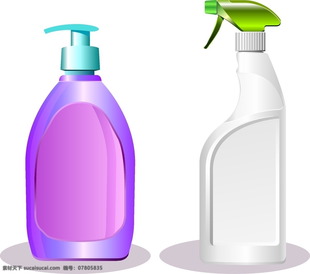 矢量 清洁用品 瓶子 清洁 紫色 干净 透明元素 ai元素 免抠元素