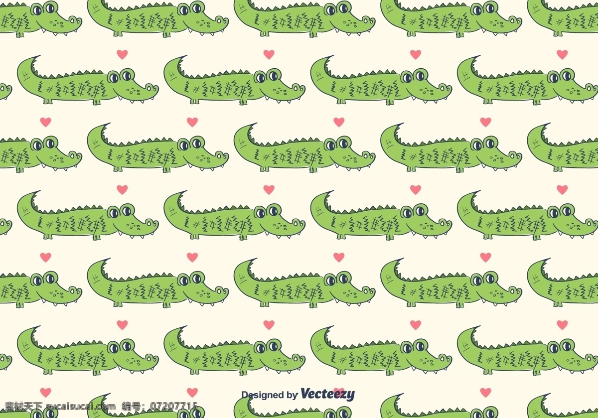 鳄鱼图案矢量 向量 自由 插图 图案 鳄鱼图案 背景 鳄鱼 动物 野生动物 水 野生 自然 绿色 质地 手工绘制