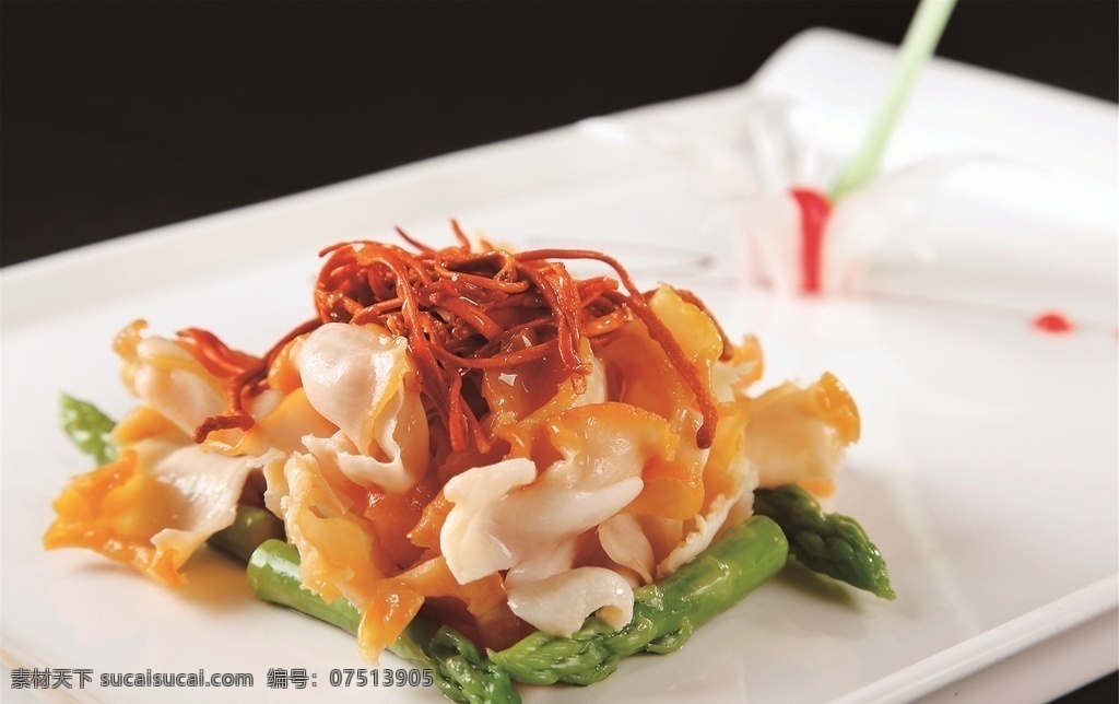 虫草花炒螺片 美食 传统美食 餐饮美食 高清菜谱用图