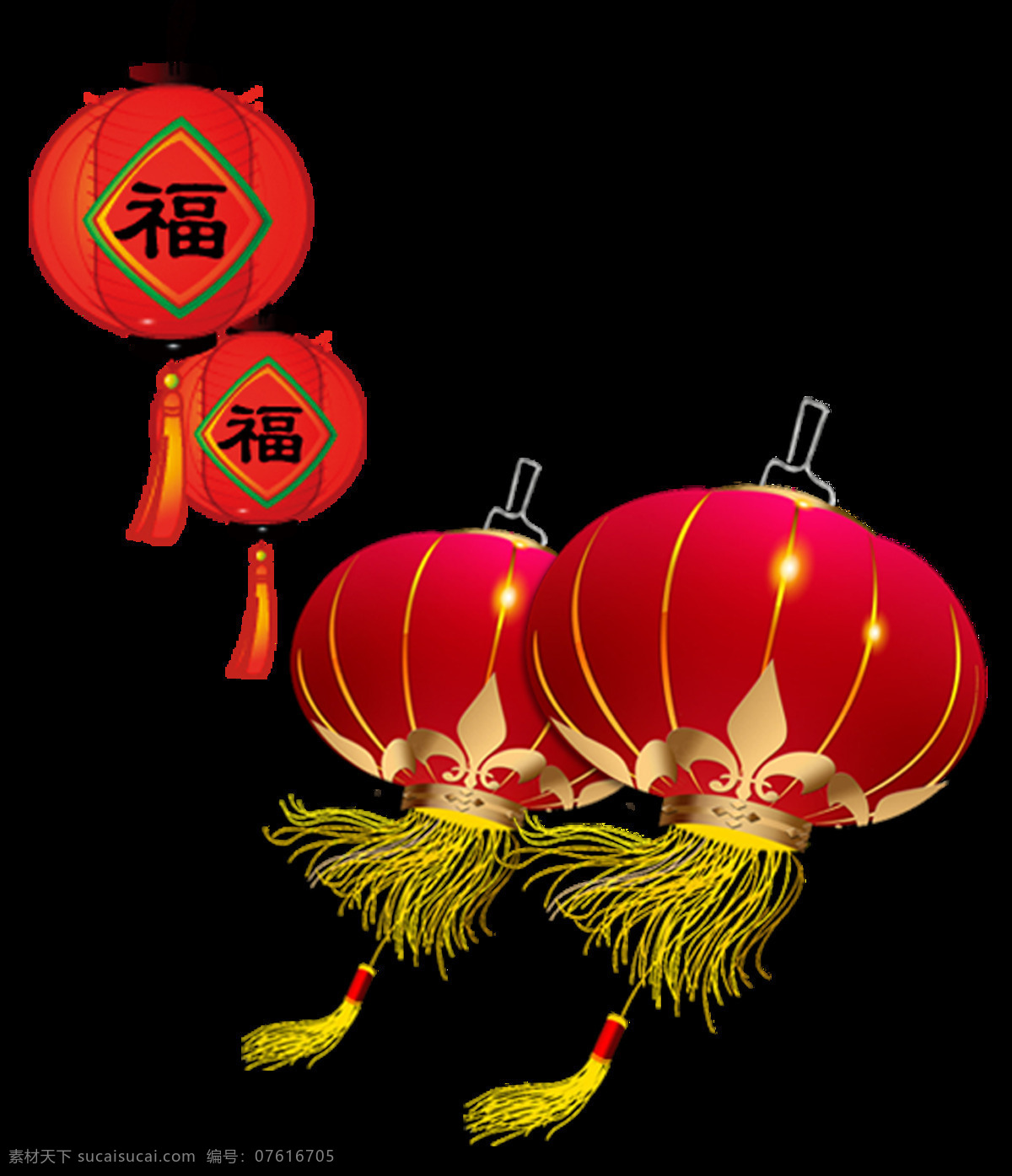 中国 风 新年 福字 灯笼 元素 2018狗年 灯笼模板 灯笼素材下载 福字灯笼 福字花灯 庆祝 双灯笼 圆形灯笼 中国节日 中国结 装饰图
