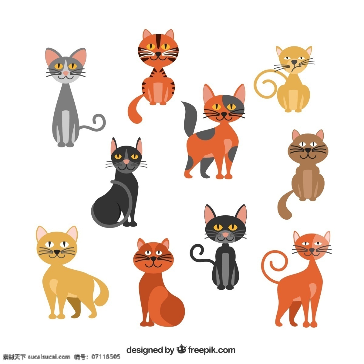 小猫 宠物猫 猫 动物 猫咪 生物世界 家禽家畜 平面素材