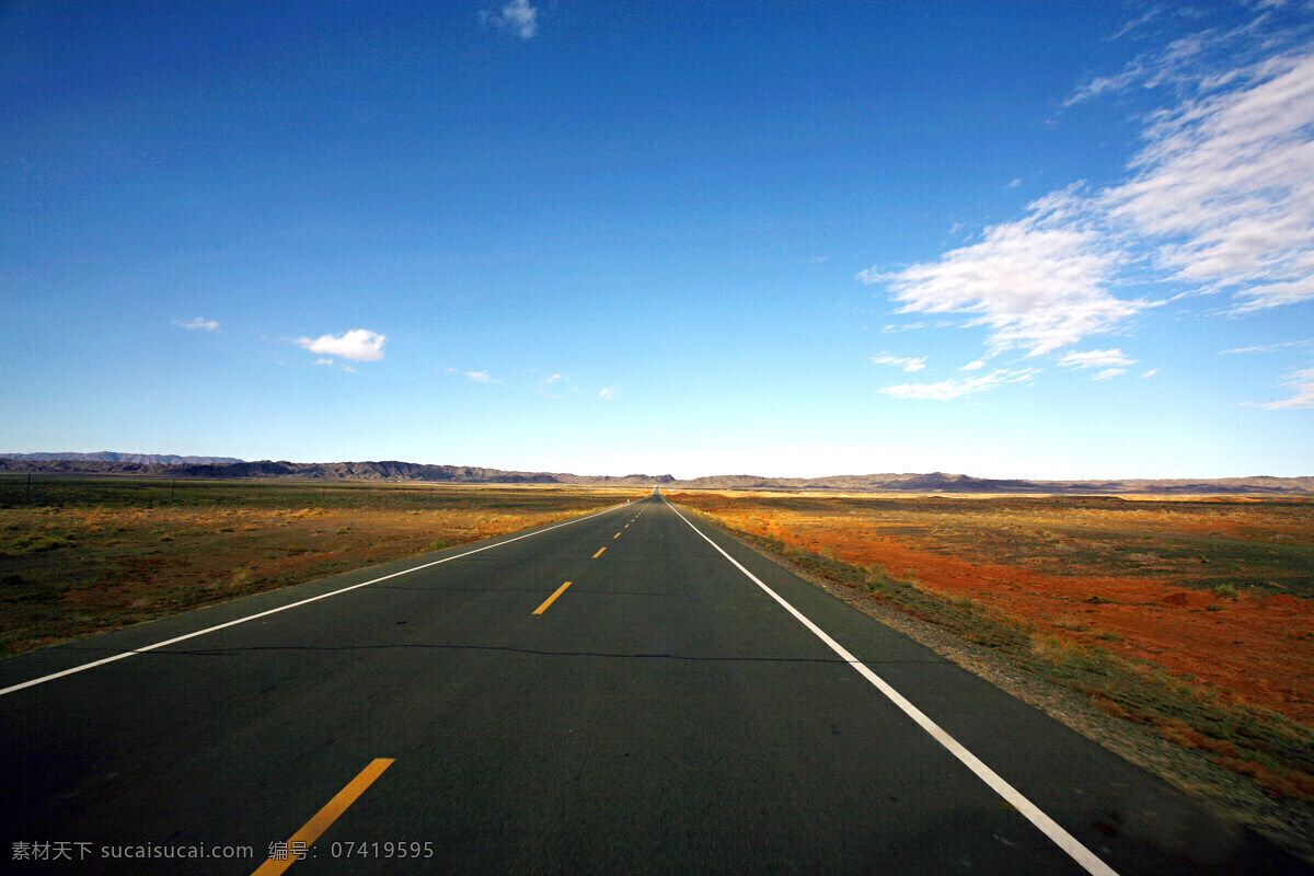 新疆公路 新疆风景 新疆风光 公路 路 马路 蓝天 白云 自然风景 自然景观