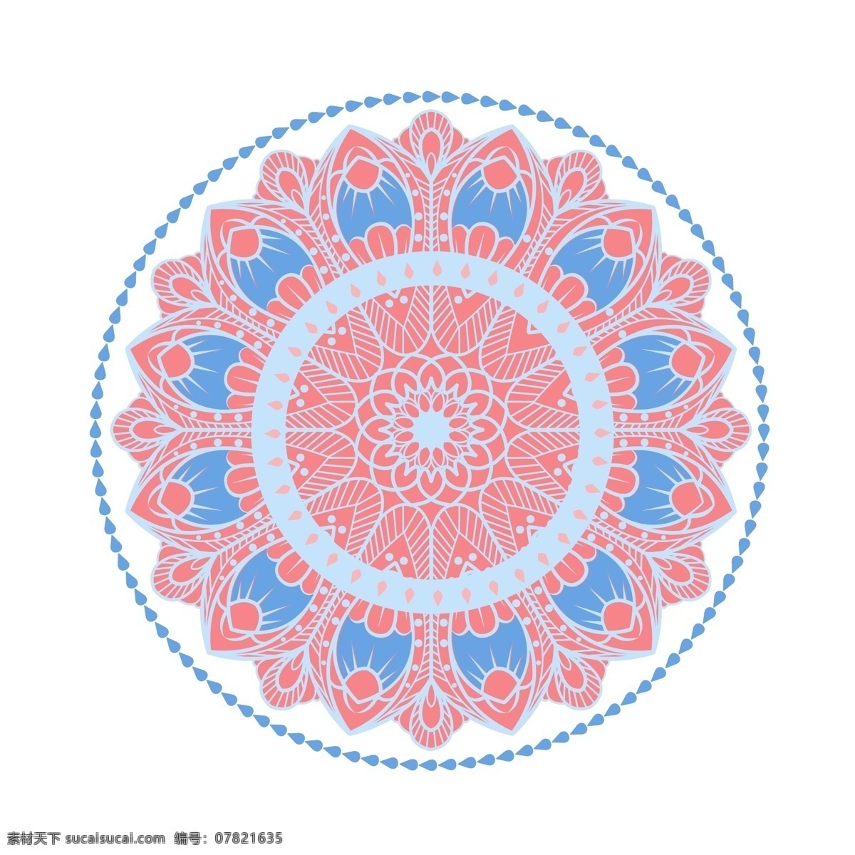 名片 花纹 纹理 蓝色 圆形 矢量 元素 圆圈 几何