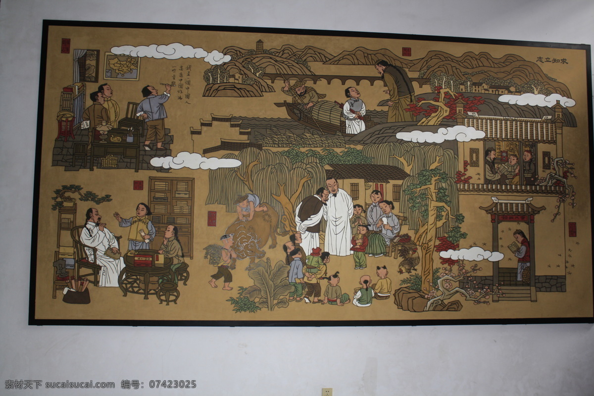 绘画 人物绘画 艺术品 展品 市井绘画 线稿绘画 文化艺术 美术绘画