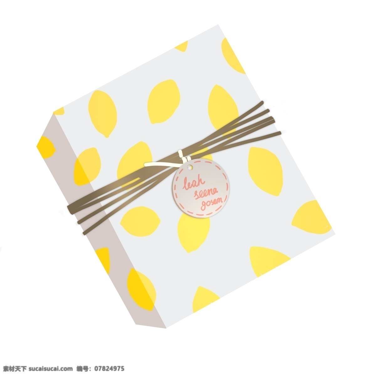 礼品盒 礼物 黄色 简洁 波 点 礼品盒子 日本风格 清新 红花 东方 中国风 打包 装饰纸盒 波点