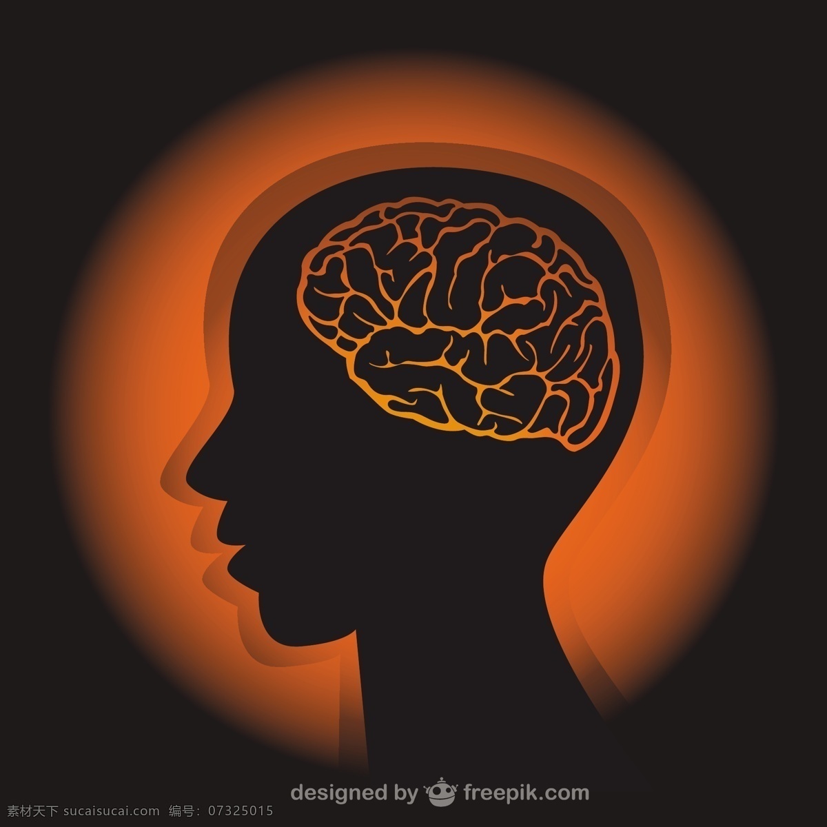 人体轮廓图 背景 脑 医学 模板 健康 人脸 科学 壁纸 轮廓 布局 人 头 外形 思维 插图 黑色