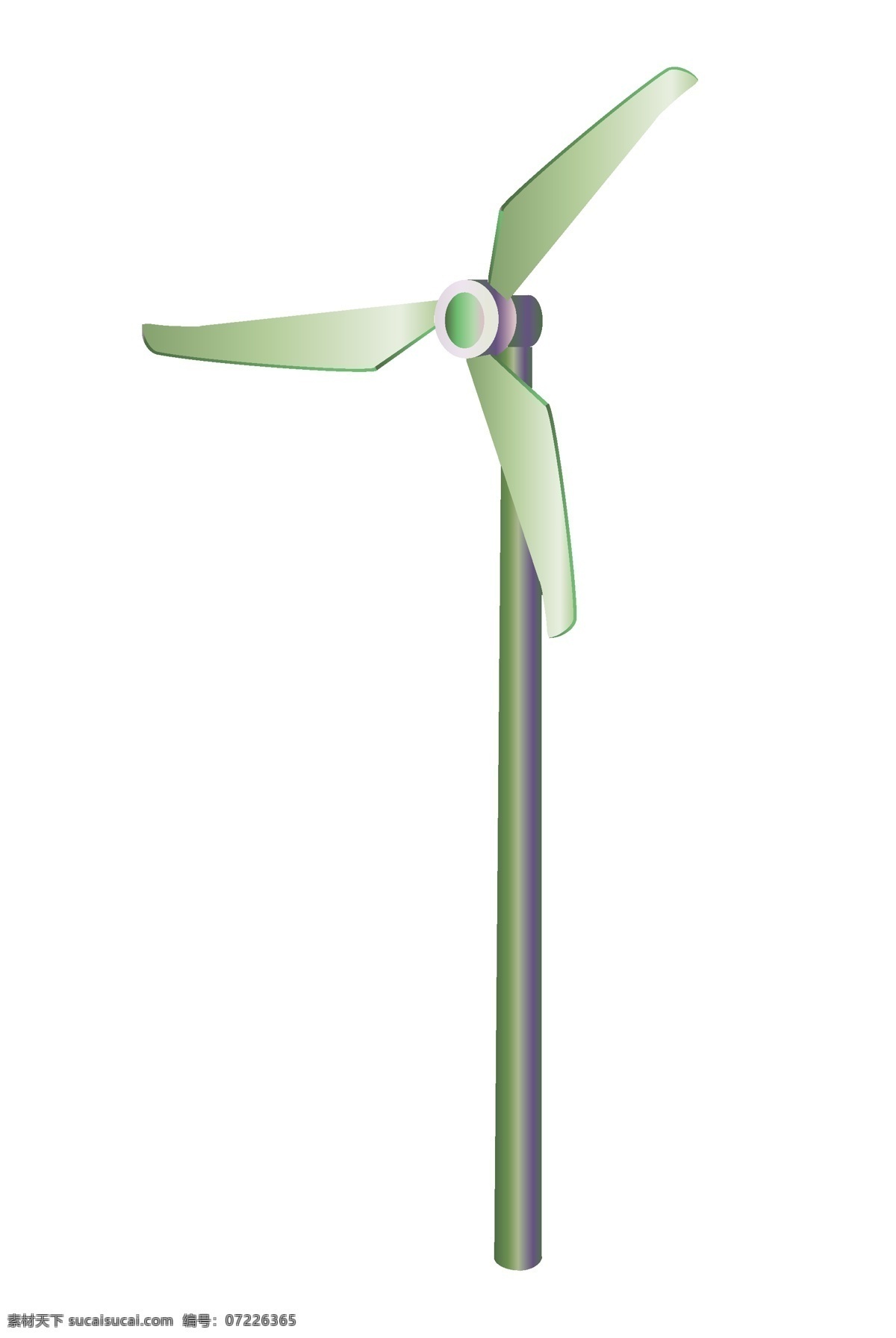 绿色 转动 风车 插画 绿色的风车 卡通插画 风车插画 扇叶插画 风力发电 风车环保 绿色的扇叶