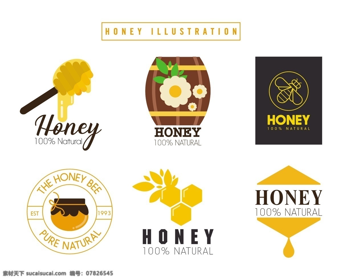 蜂蜜广告背景 蜂蜜 蜜蜂 honey 蜂窝 花 红色蜂蜜 甜甜的 矢量背景