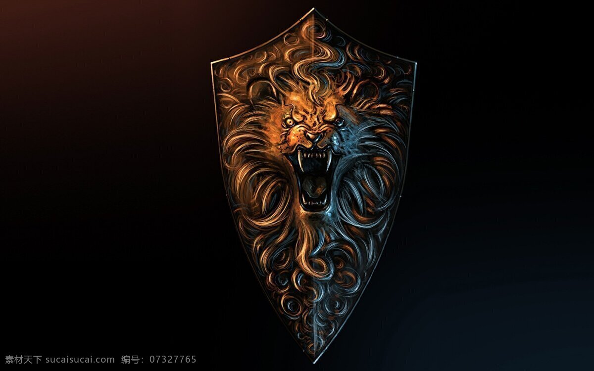 狮头盾牌 狮头 盾牌 武器 桌面 背景 底纹边框 背景底纹