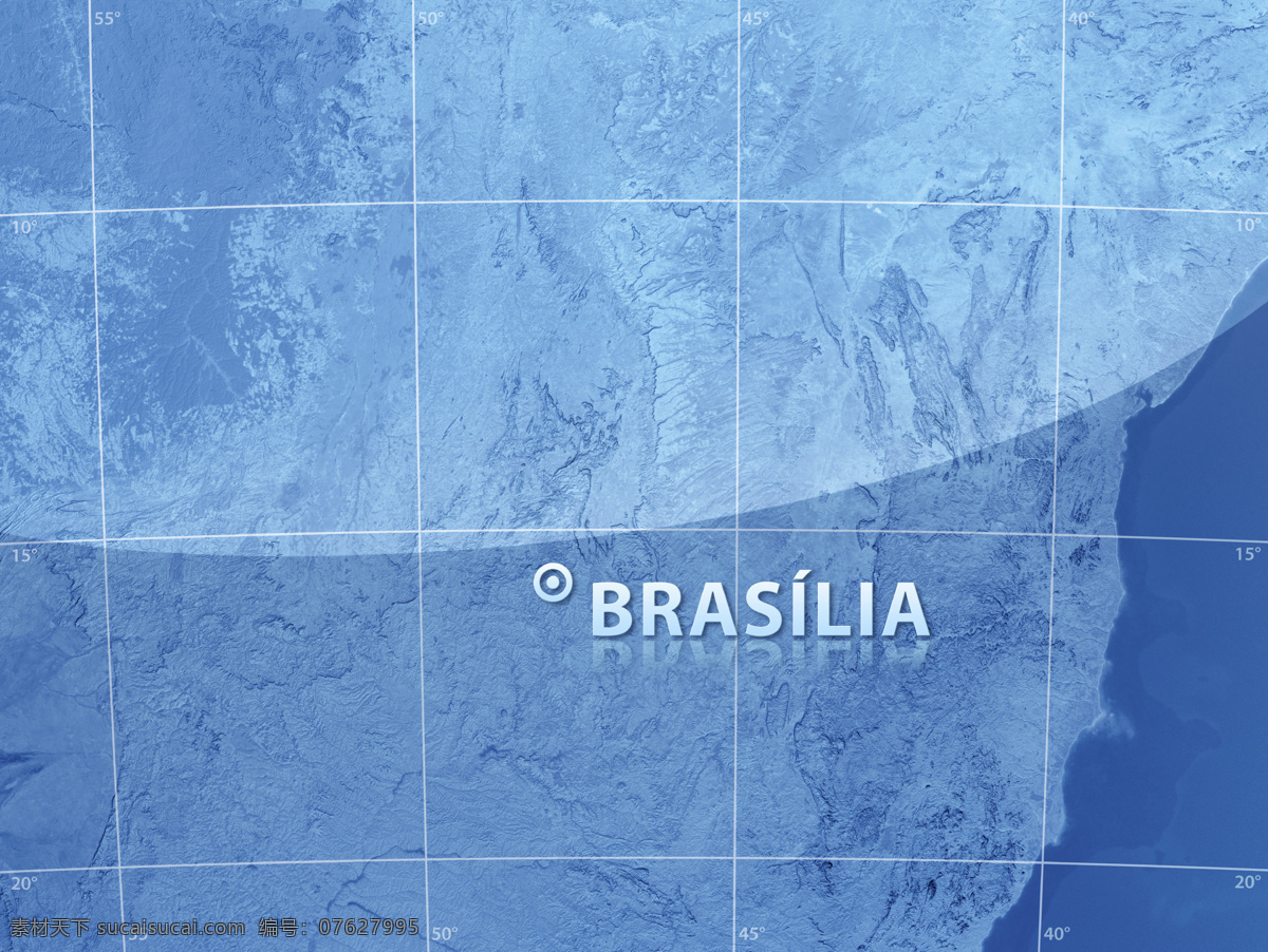 巴西利亚 地图 巴西利亚地图 蓝色地图 地图模板 地图图片 生活百科
