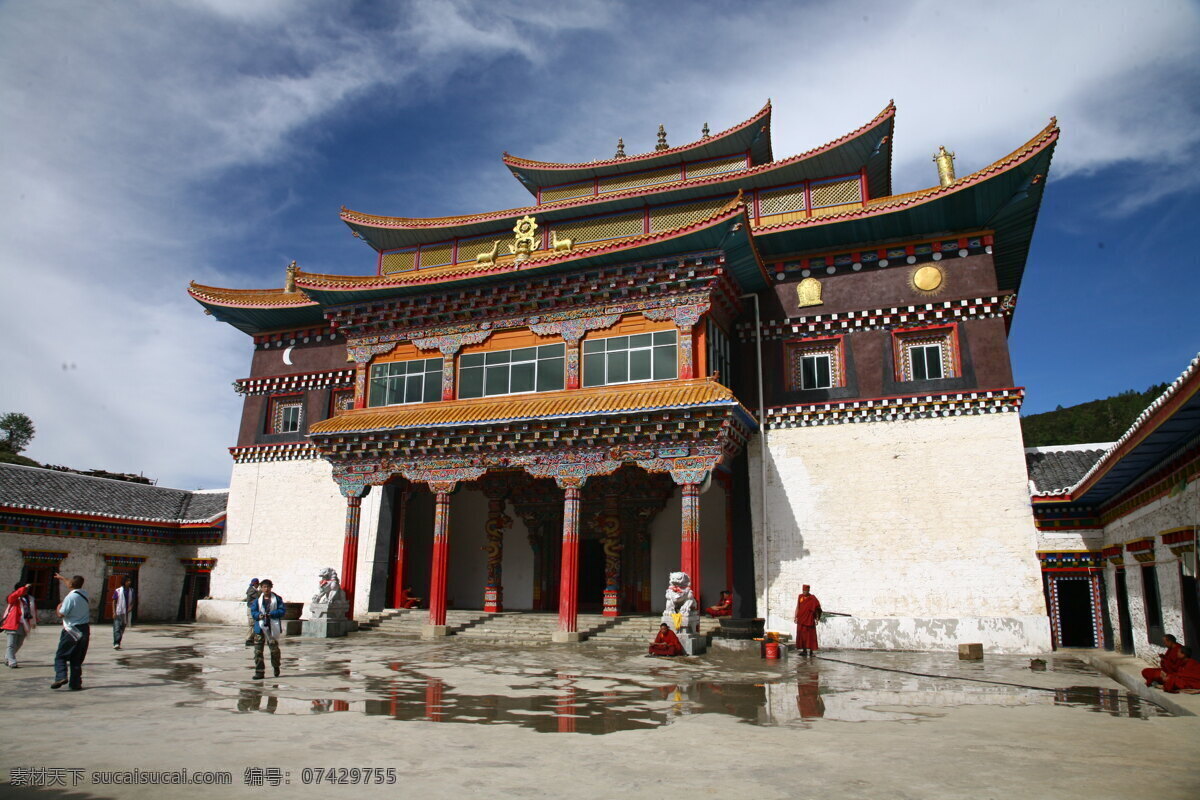 藏族寺庙 四川 凉山州 木里 藏族 自治县 寺庙 文化艺术 宗教信仰