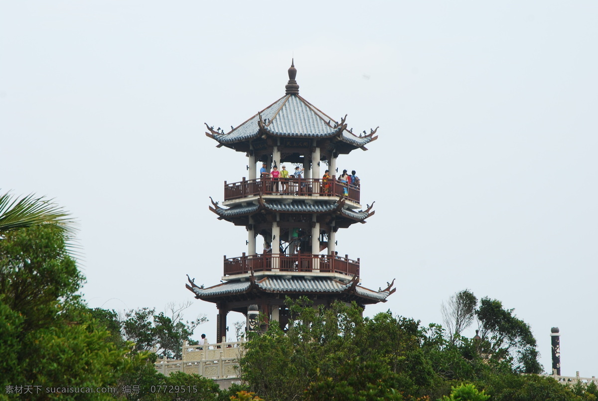 古亭 海南 三亚 天空 绿植 亭子 人文景观 旅游摄影