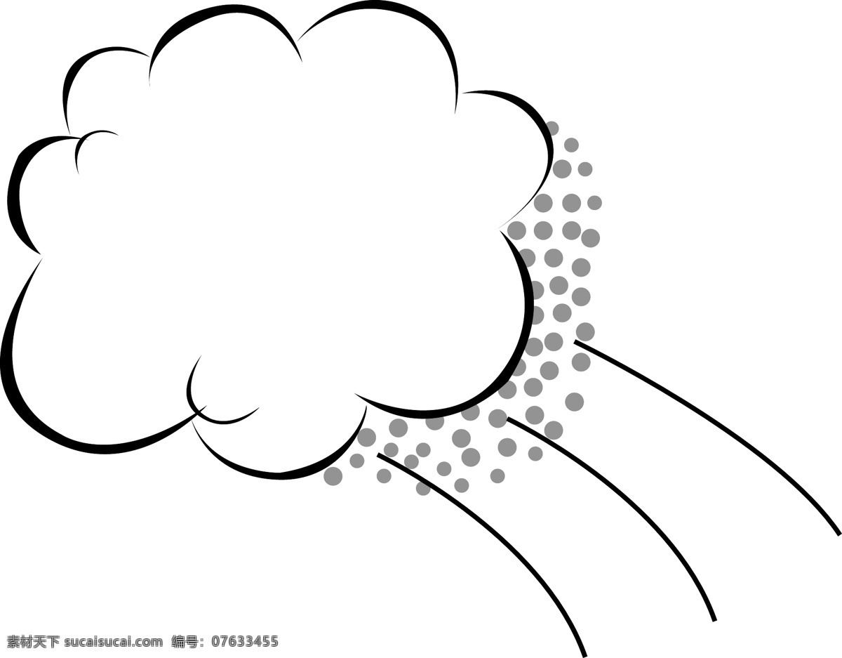 云朵 白色 创意 卡通 动漫 框 气泡 扁平 对话框 矩形 矢量 手绘 时尚 免扣png