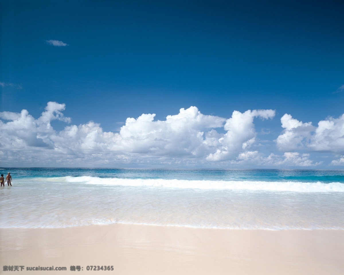 海滩风光 白云 波浪 大海 海景 海滩 蓝色 蓝天 沙滩 滩风光 阳光 水波 tiff seacape 海上 花 自然风景 自然景观