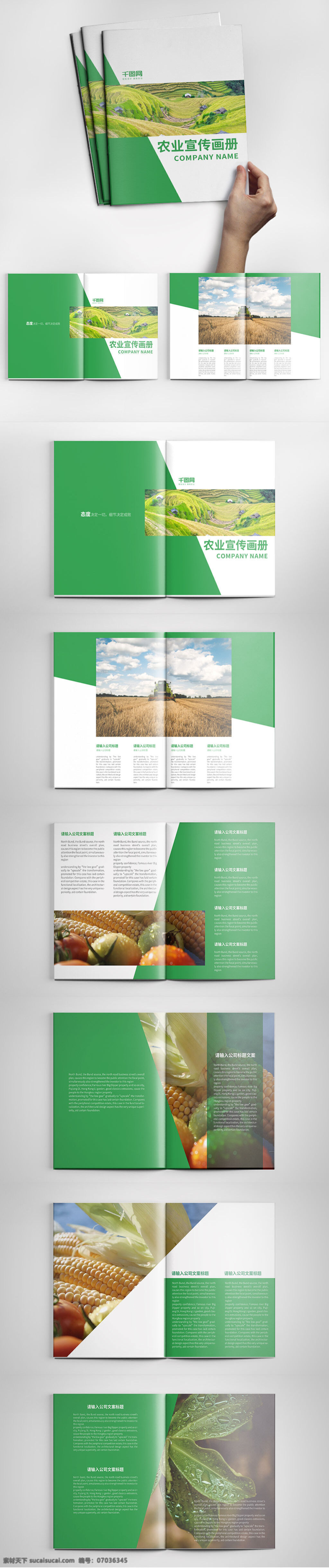 大气 绿色农业 宣传画 册设计 模板 大气画册 高档画册设计 公司宣传画册 简约画册 绿色画册 农业画册 企业画册