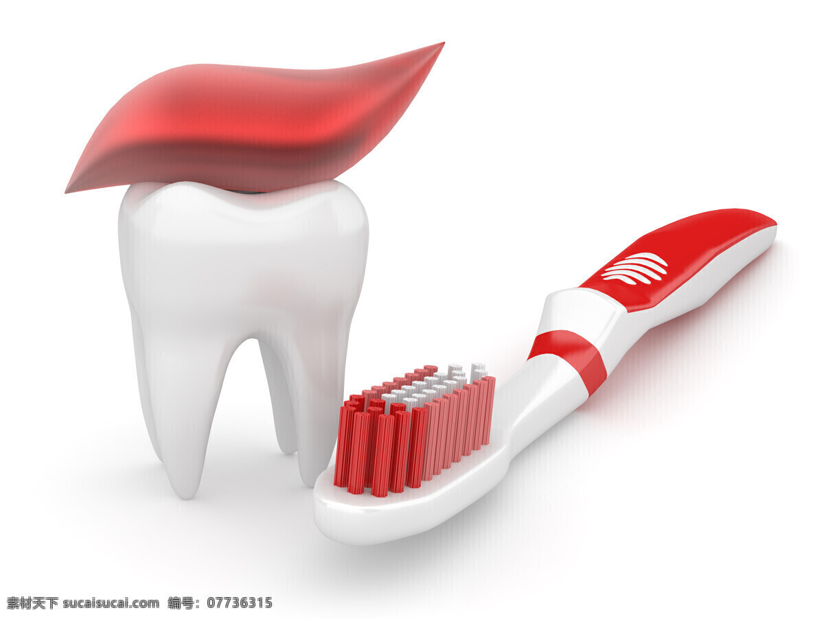 白色 牙齿 牙刷 牙膏 牙齿模型 牙科 牙齿保健 医疗卫生 人体器官 生活用品 生活百科