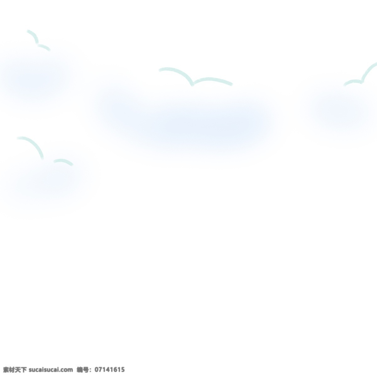 手绘 卡通 白色 云朵 中国风 中式 云彩 云纹 创意 图案 天气 时尚 明朗 白云 祥云 简约