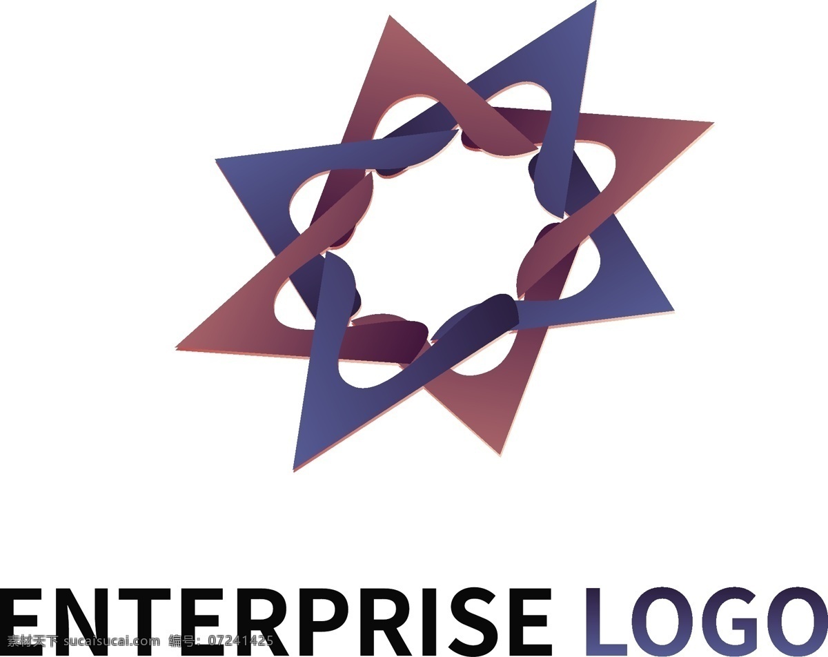 商务 公司 logo 集团 企业 金融 标志 金色五角星 logo设计