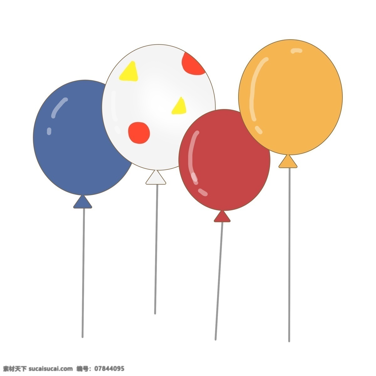 彩色气球可爱 彩色 气球 可爱 卡通 清新 手绘