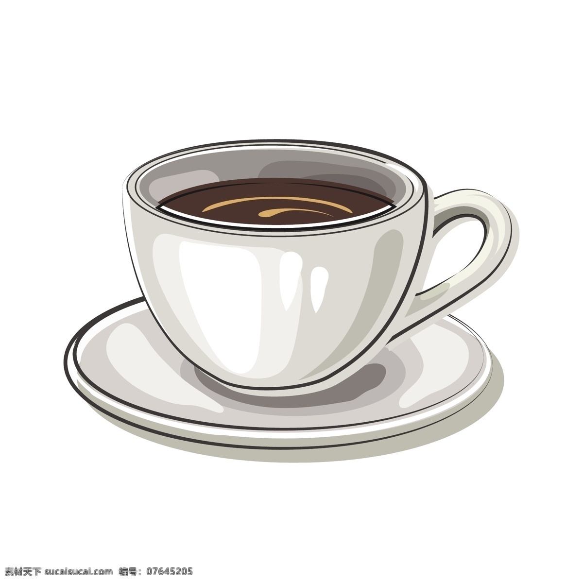 浓香 咖啡 矢量 浓香的 浓香的咖啡 美味 美味的 美味的咖啡 卡通 卡通的咖啡杯