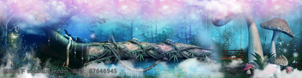 冬季 大树 淘宝 全 屏 banner 背景 森林