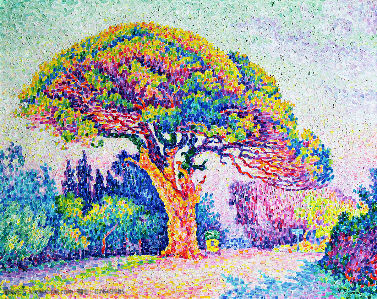 草地 插画 风景 风景画 绘画书法 蓝天 树 水彩设计素材 水彩模板下载 水彩 渲染 天空 颜色 绚丽 水彩风景插画 水彩画 文化艺术 插画集
