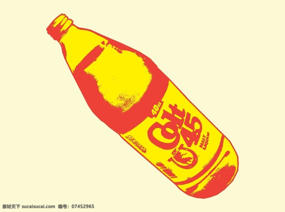 红黄 饮料瓶 饮料 汽水 瓶子 卡通 苏打水 colt