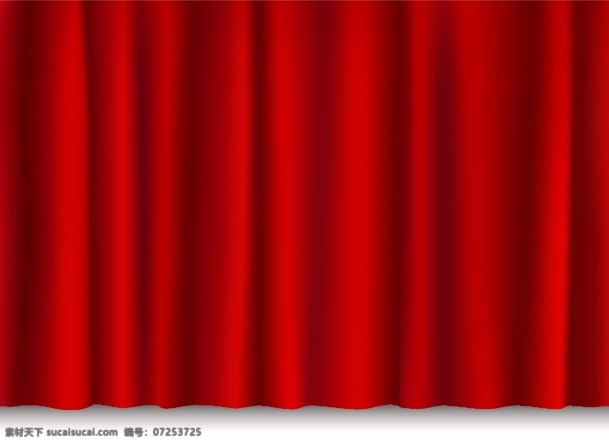 幕布矢量素材 红色 幕布 闭幕 舞台 矢量素材 设计素材