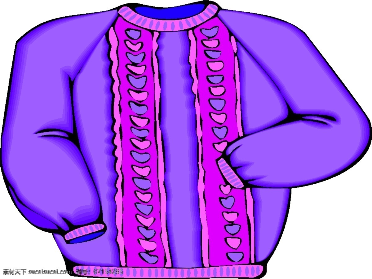 紫色 调 圆领 服饰 服装设计 圆领服饰设计 紫色调服饰 服装款式图