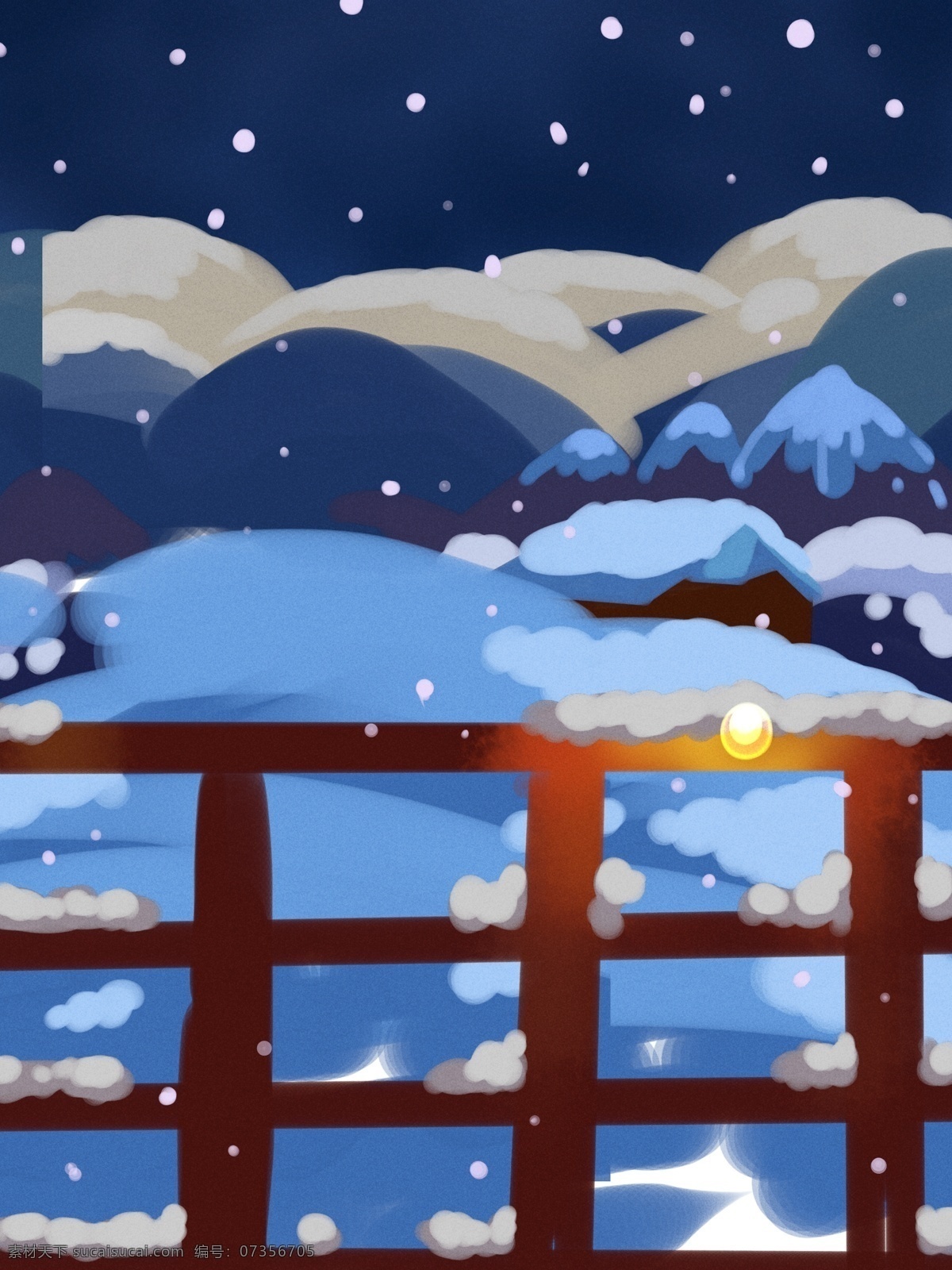 清新 冬季 雪地 背景 下雪 雪花 雪山 中国风 夜晚 大雪 大雪背景 二十四节气 小雪 24节气