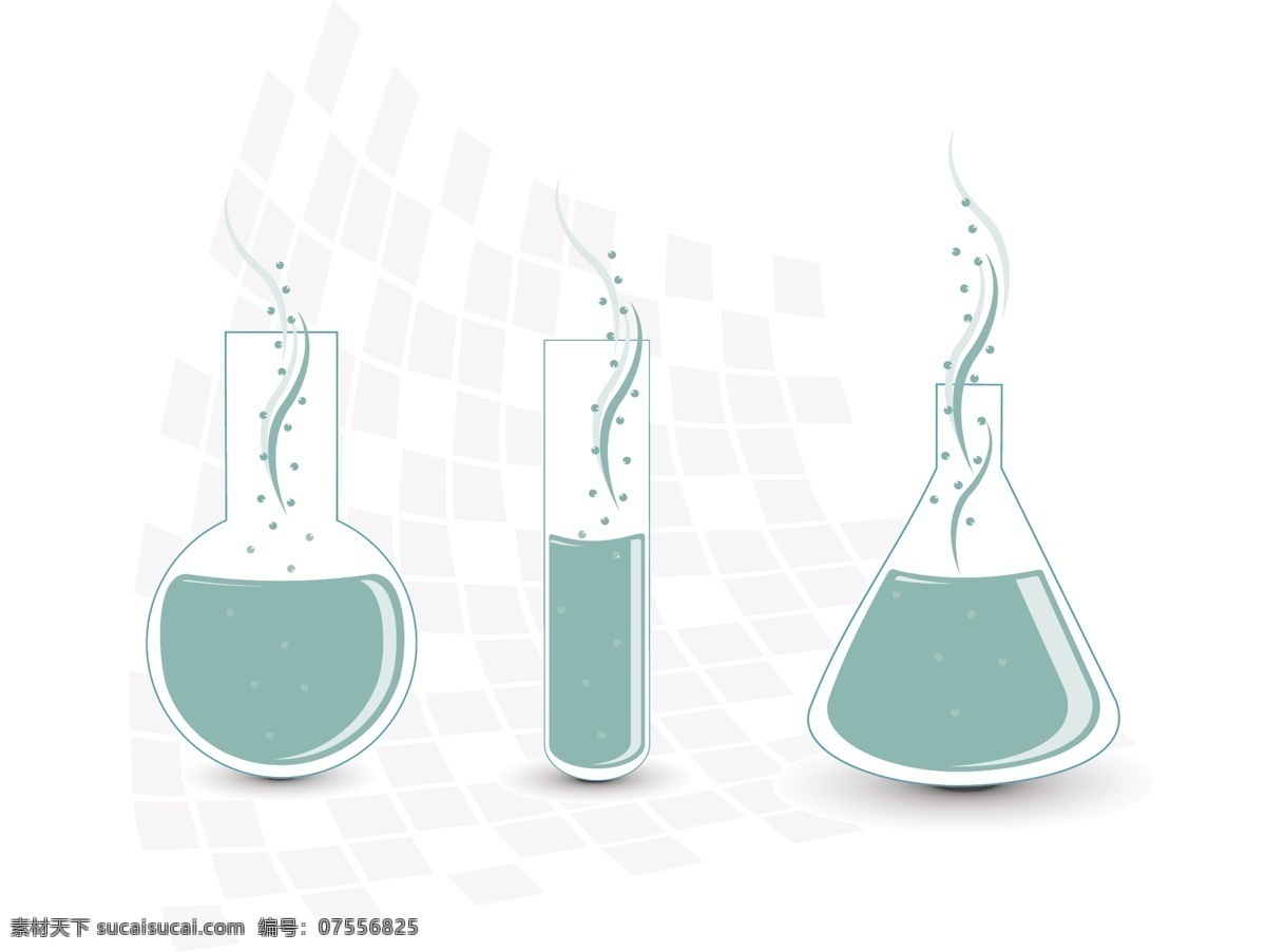 三 集 实验室 烧杯 矢量图 日常生活