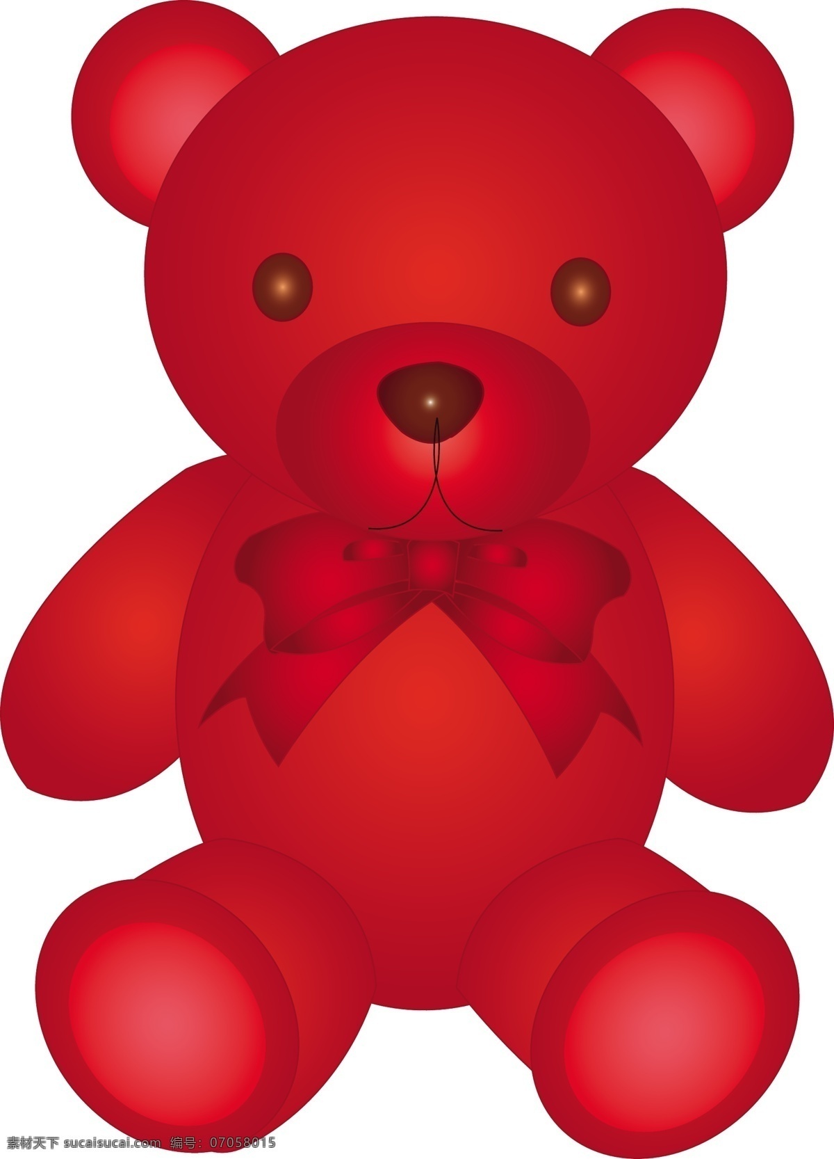 可爱 的卡 通 玩具 熊 插画 公仔 卡通 模板 设计稿 素材元素 毛绒熊 玩具熊 源文件 矢量图
