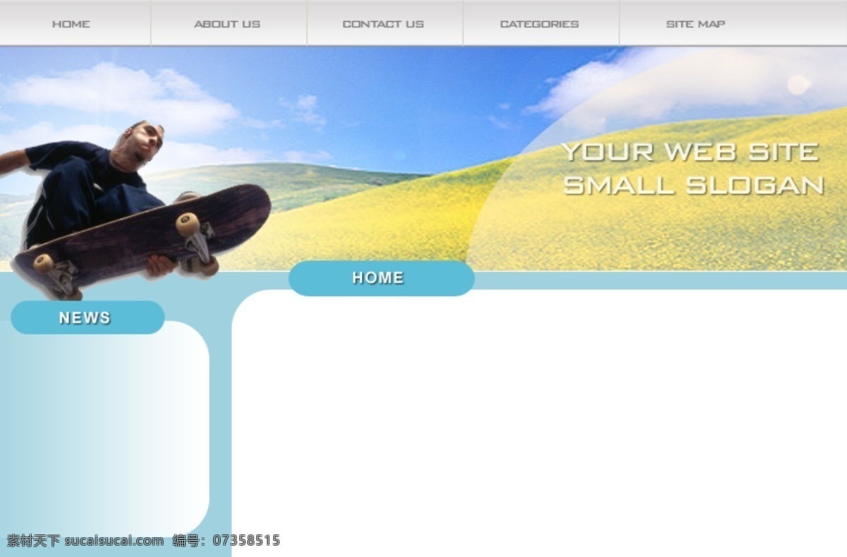 欧美 滑板 运动 网站 模板 网页模板 网页素材 网页代码