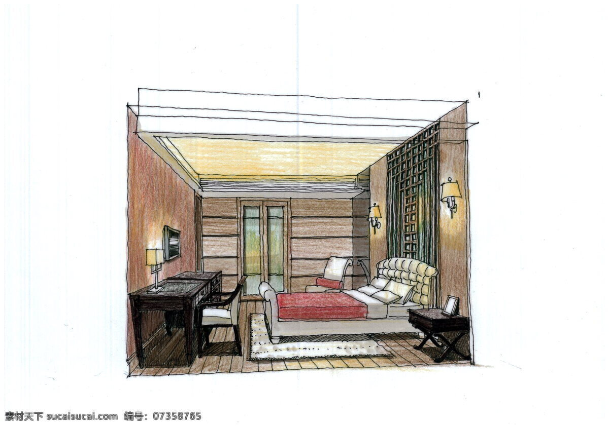 爱丁堡 公寓 手绘 建筑家居 效果图 模板下载 绘画 建模 建筑 家居 透视图 模型 大厅 设计素材 家居装饰素材 室内设计