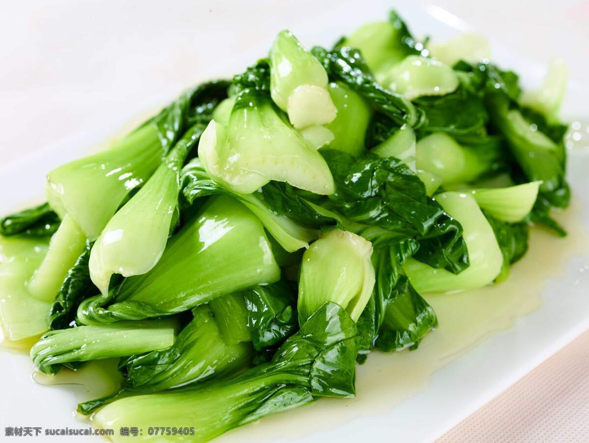 蒜蓉上海青 东北菜 地方菜 特色菜 家常菜 名菜 中餐 中国菜 菜谱 传统美食 餐饮美食