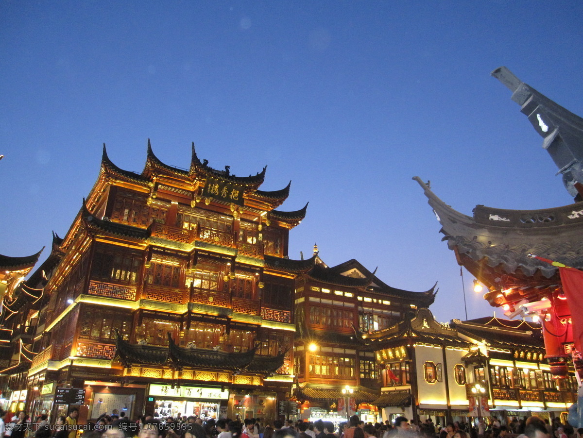 上海夜景 上海豫园 上海风景 上海旅游 古建筑 特色建筑 夜景 城市风景 城市夜景 老街 上海 老上海 自然风景 自然景观