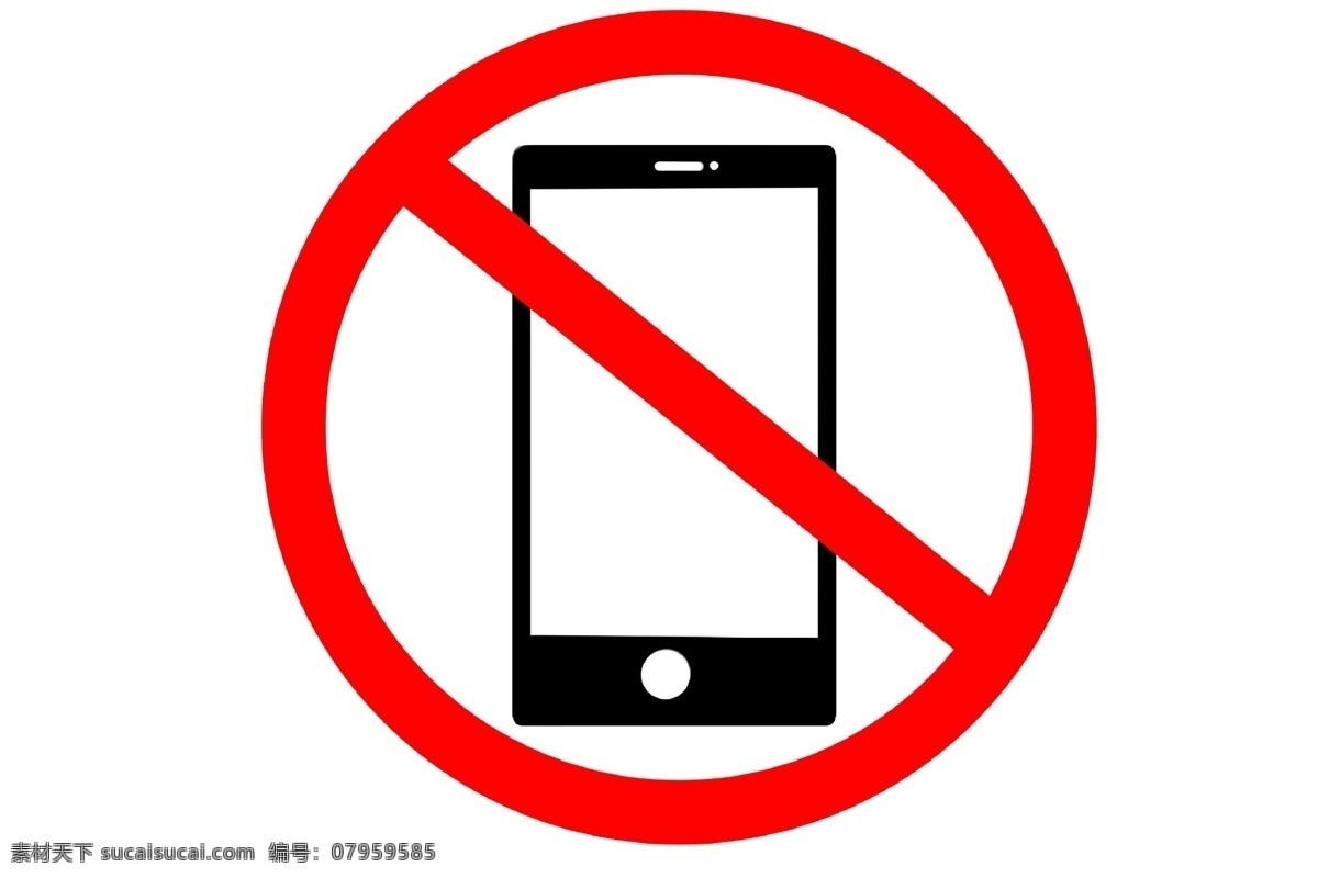 禁止 玩 手机 标识 插画 黑色的手机 卡通插画 禁止图标 禁止标识 注意标识 标语标识 禁止玩手机
