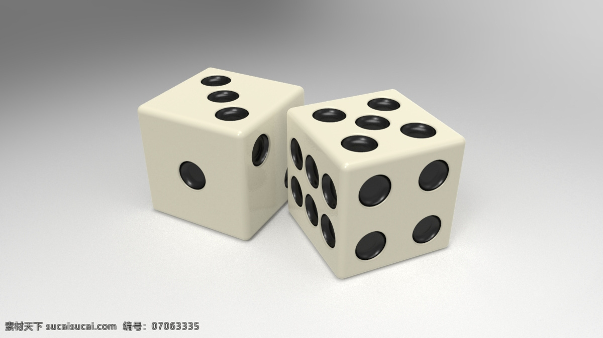 掷 骰子 3d 模型 游戏 有趣 3d模型素材 其他3d模型