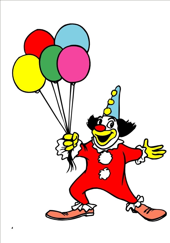 小丑表演 小丑 演员 表演 滑稽 小丑形象 小丑人物 卡通小丑 小丑素材 小丑矢量素材 卡通图 动漫动画 动漫人物