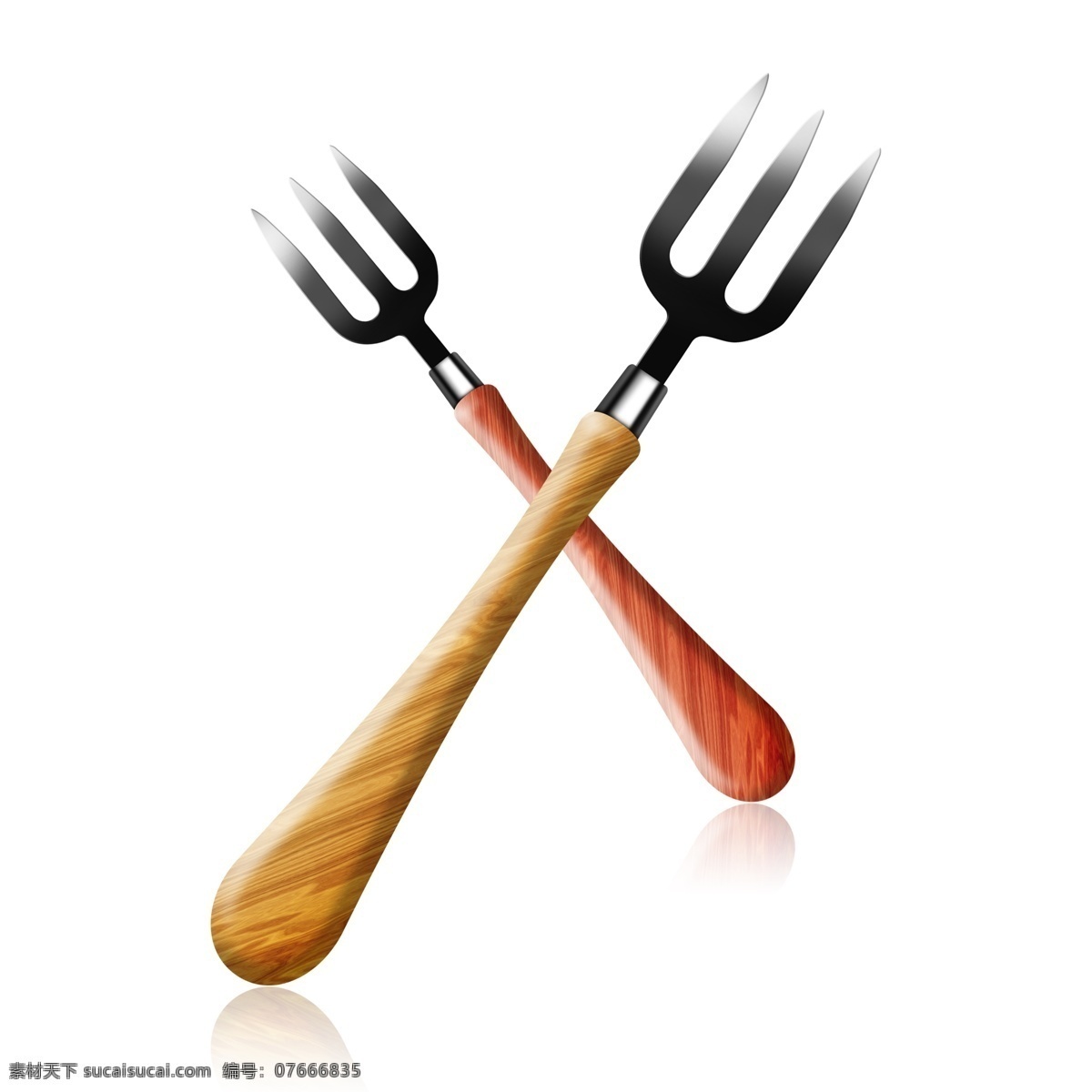 生活用品 叉子 效果 图案 商用 餐具 刀叉 吃饭 木叉子