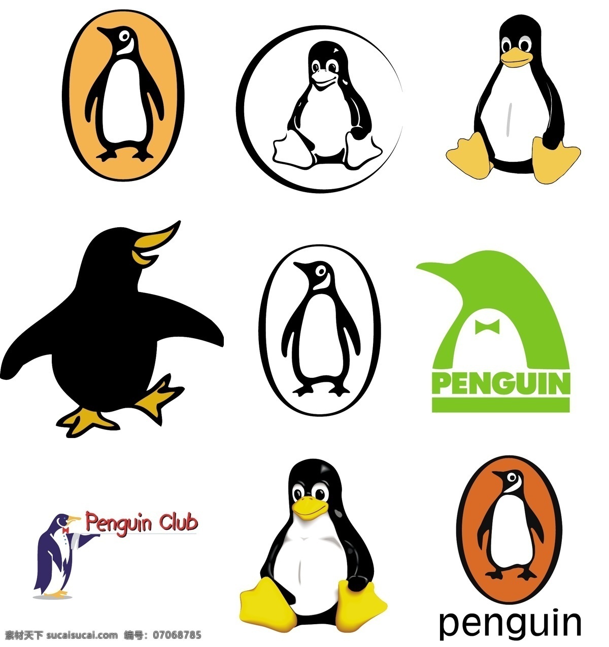 各式各样 矢量 企鹅 penguin 2010 年 最新 可爱 卡通 十二生肖 动物 人物 元素 系列 总 收藏 合集 标致logo 矢量图库 图形图标 生物世界 家禽家畜 矢量动物元素 标识标志图标