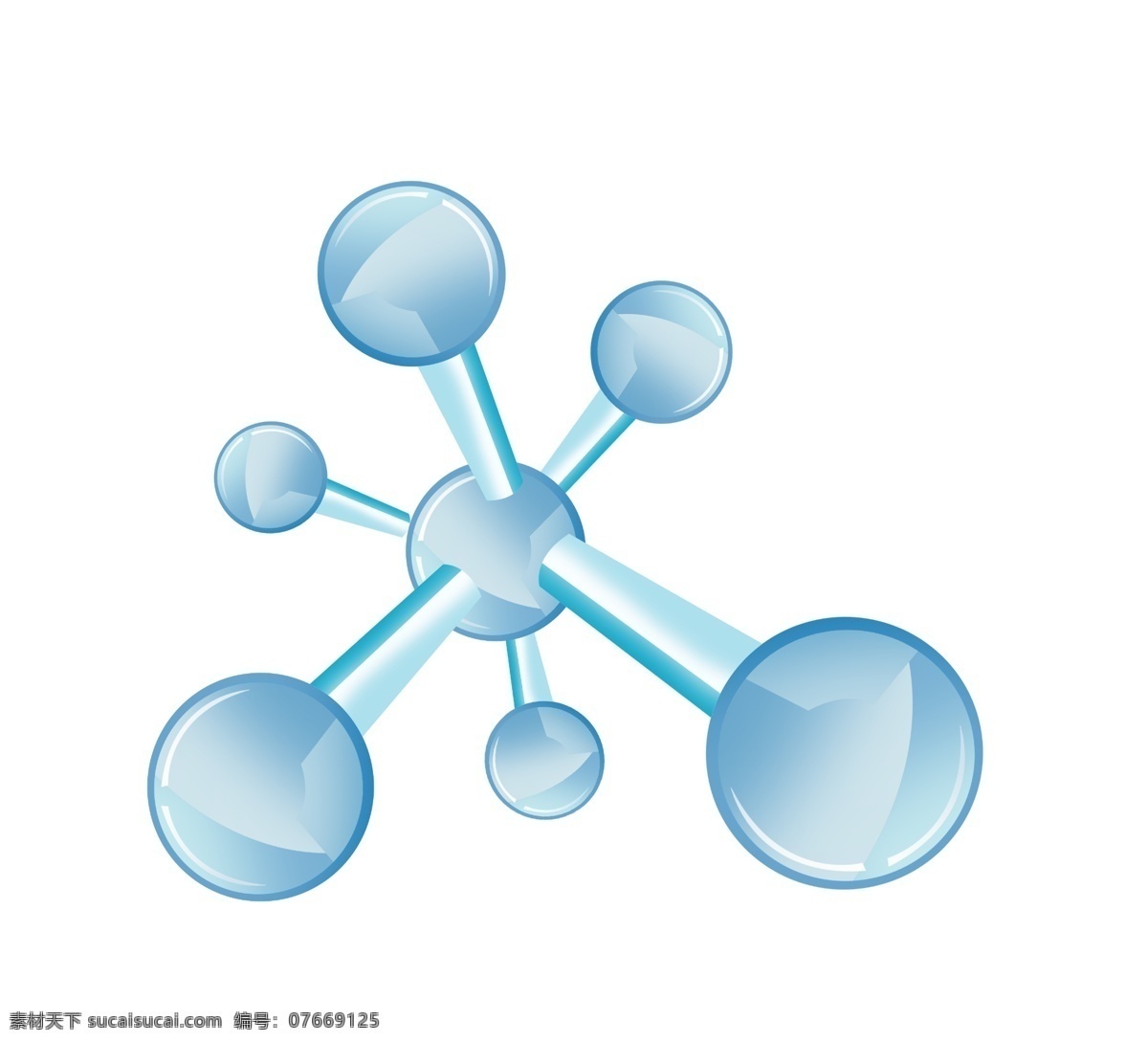 化学 分子 结构图 插画 实验 化学实验 分子结构图 化学教学 蓝色 结构