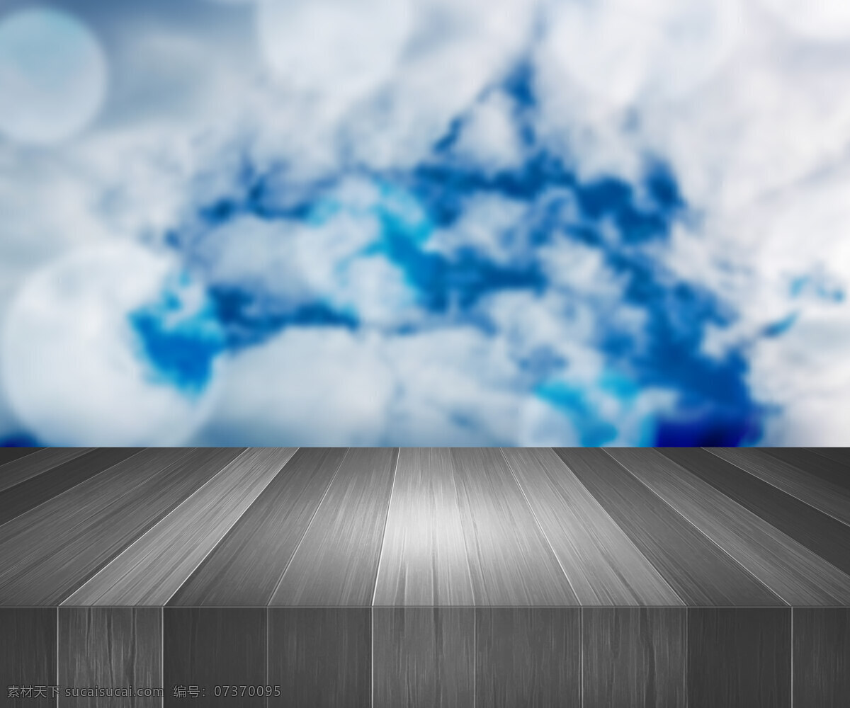 木制 舞台 背景 天空 背景图片