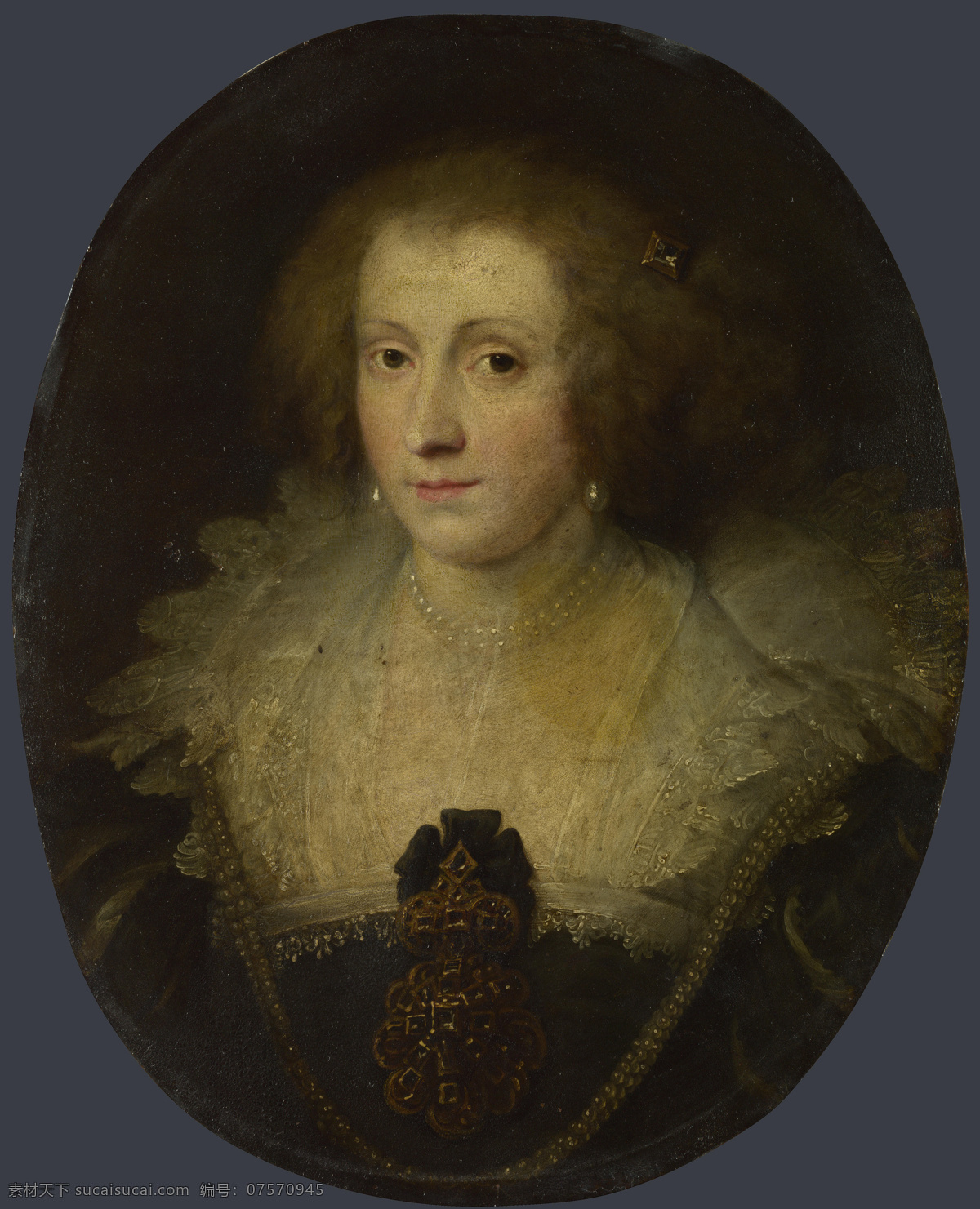dyck 人物 油画 装饰画 woman 英国 画家 安东尼 凡 戴克 anthony portrait of style van 巴洛克艺术 家居装饰素材