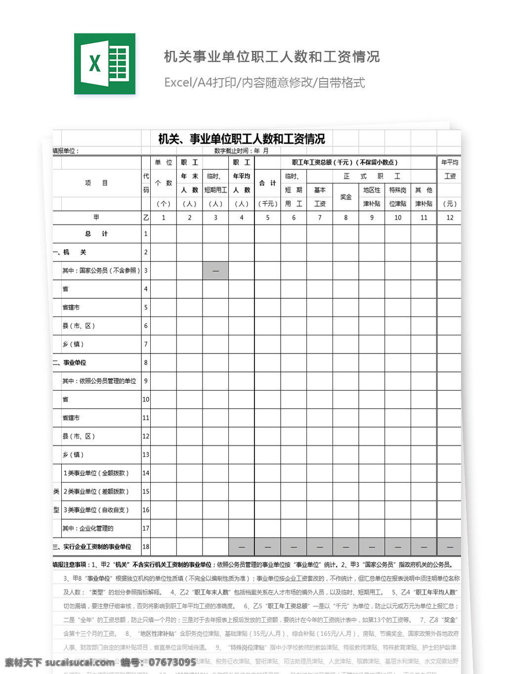 机关 事业单位 职工 人数 工资 情况 总计 项目 省辖市 公务员 管理 单位 临时 短期用工