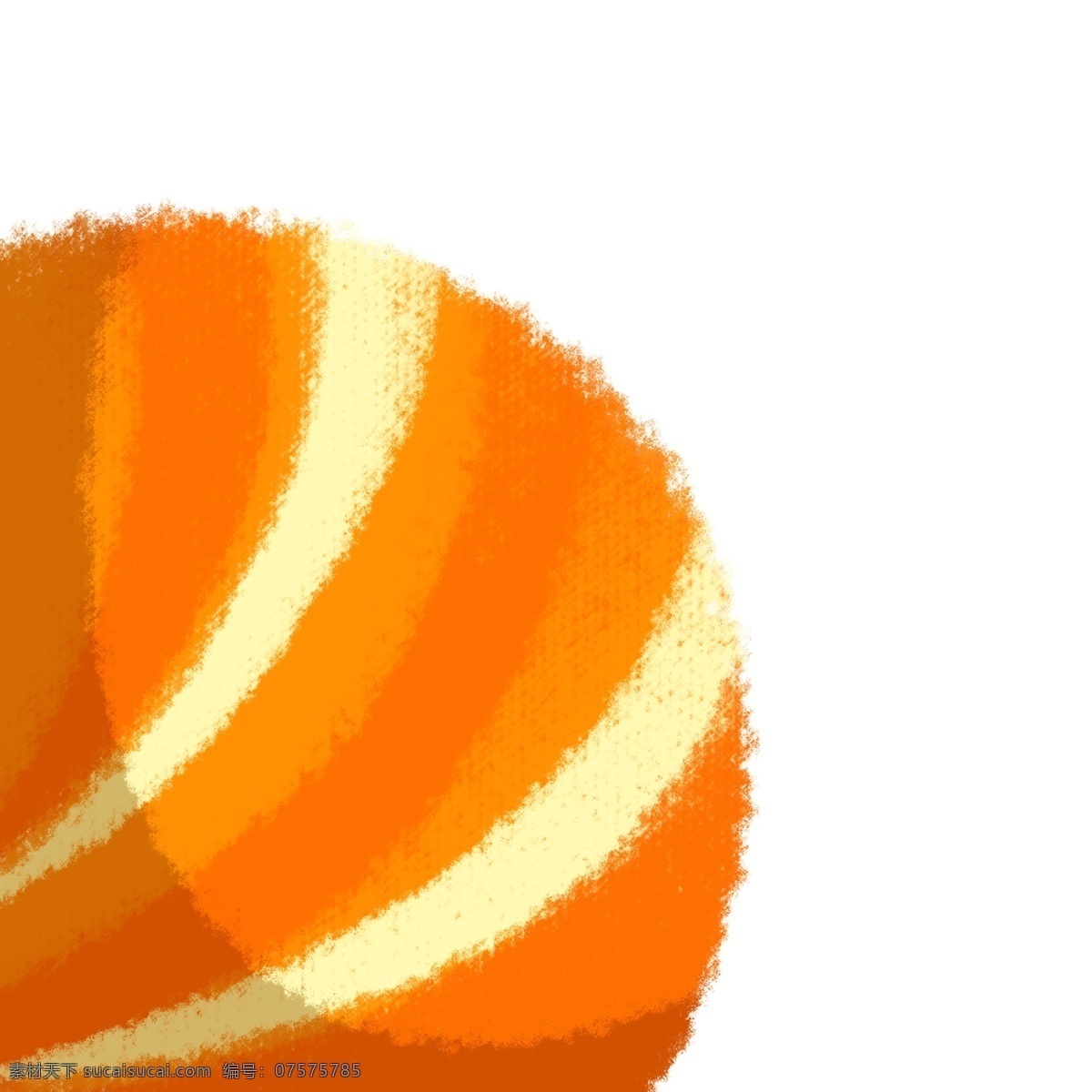 彩球 卡通 条纹彩球 橙色条纹彩球 手绘条纹彩球 卡通条纹彩球 球类 球 圆球 橙黄色球