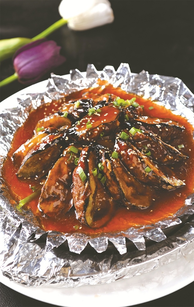 铁板烧 汁 茄子 铁板烧汁茄子 美食 传统美食 餐饮美食 高清菜谱用图
