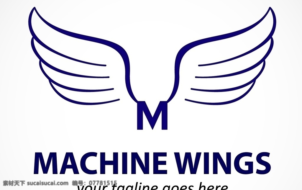 字母 m 翅膀 标志 字母m 展飞翅膀 羽毛logo 小鸟翅膀 矢量图 标志图标 其他图标